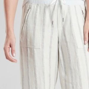Athleta Cabo Linen Wide Leg Pants